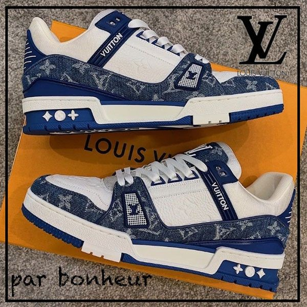 ◆人気を誇る1足【 LV 】LV トレイナー・ライン スニーカー 3色