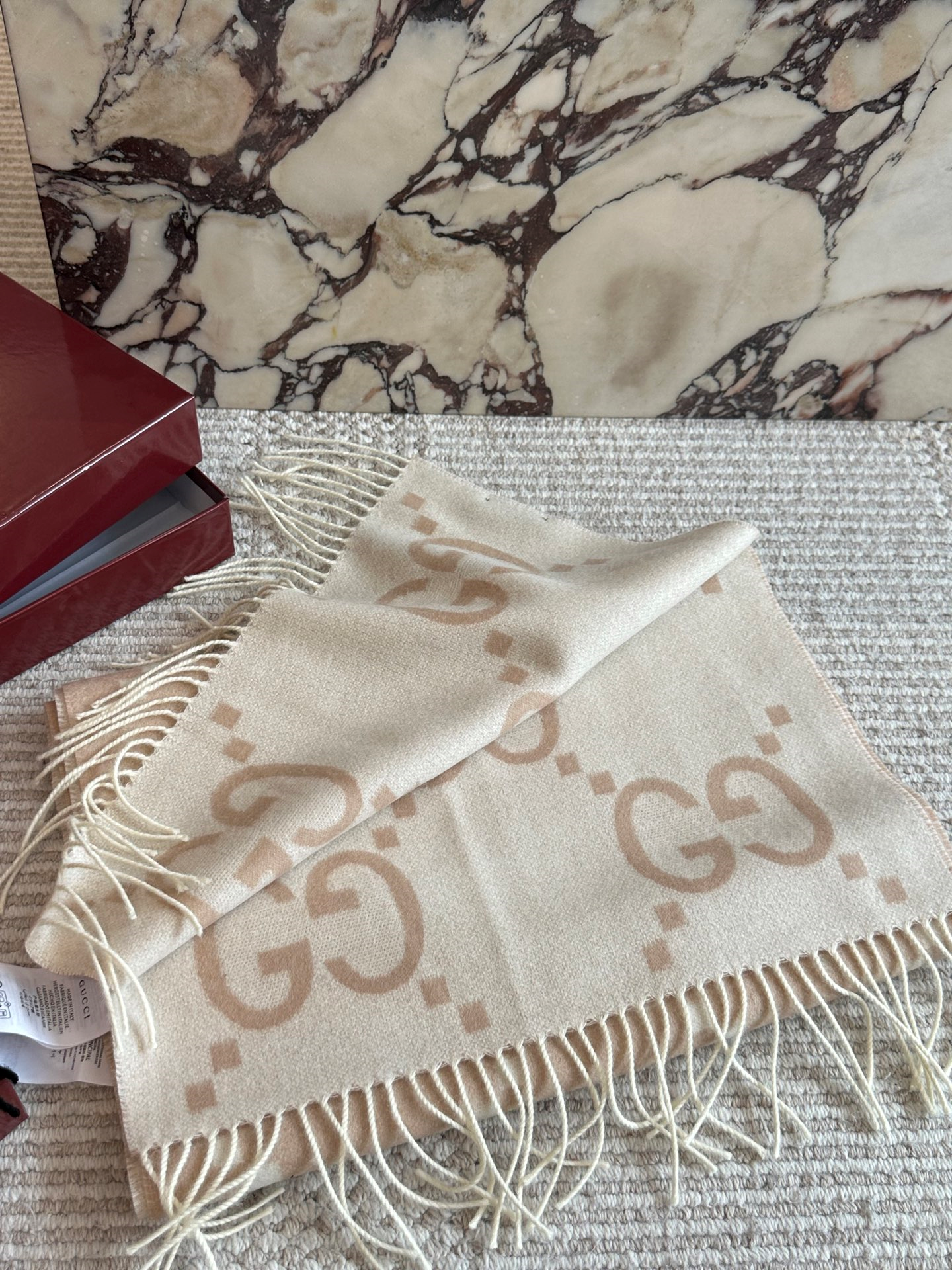 GUCCI マフラー 387574 4G200 ウール ストール