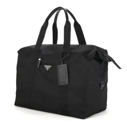 ♦PRADA♦Re-Nylonサフィアーノレザー ダッフルバッグ
