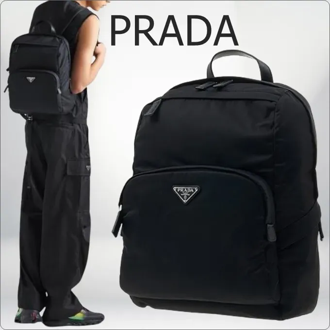 ♦PRADA♦Re-Nylon サフィアーノレザーリュック☆