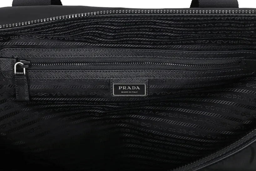 ♦PRADA♦Re-Nylonサフィアーノレザー ダッフルバッグ