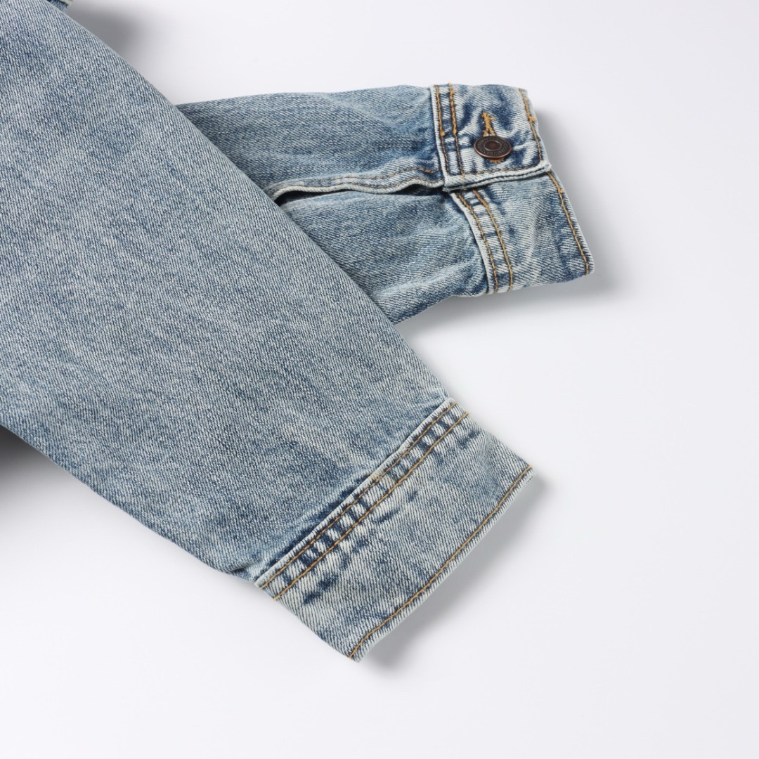 CELINE パッチワーク フード付き デニム スウェットシャツ ジャケット