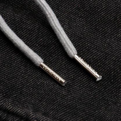 CELINE パッチワーク フード付き デニム スウェットシャツ ジャケット