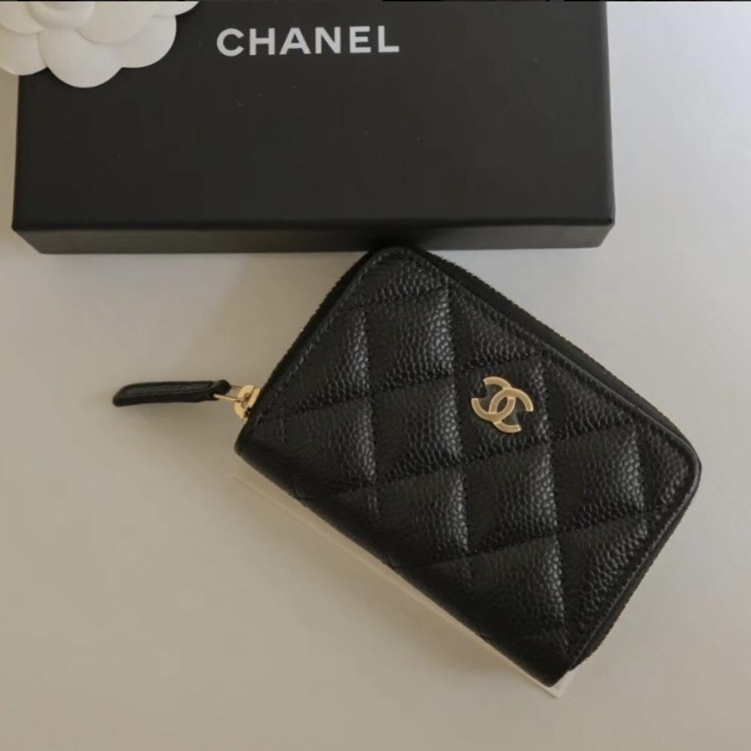 【コンパクトで実用的！】 CHANEL ジップ コインパース