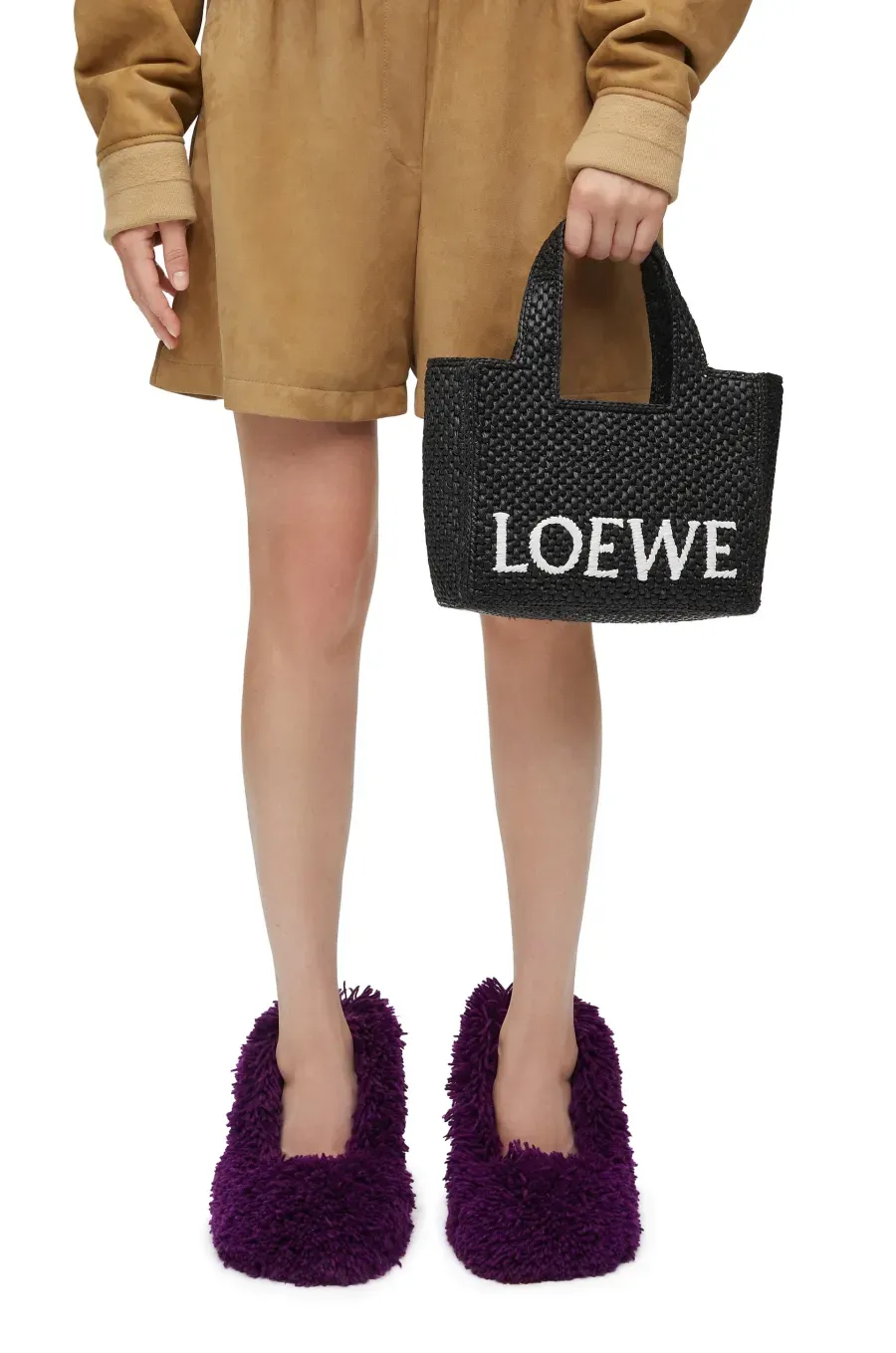 ロエベフォント トート スモール（ラフィア）