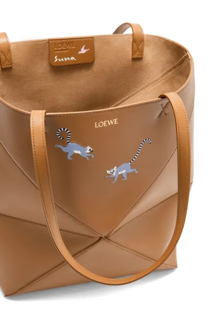 ワオキツネザル パズルフォルド トート（シャイニーカーフ）