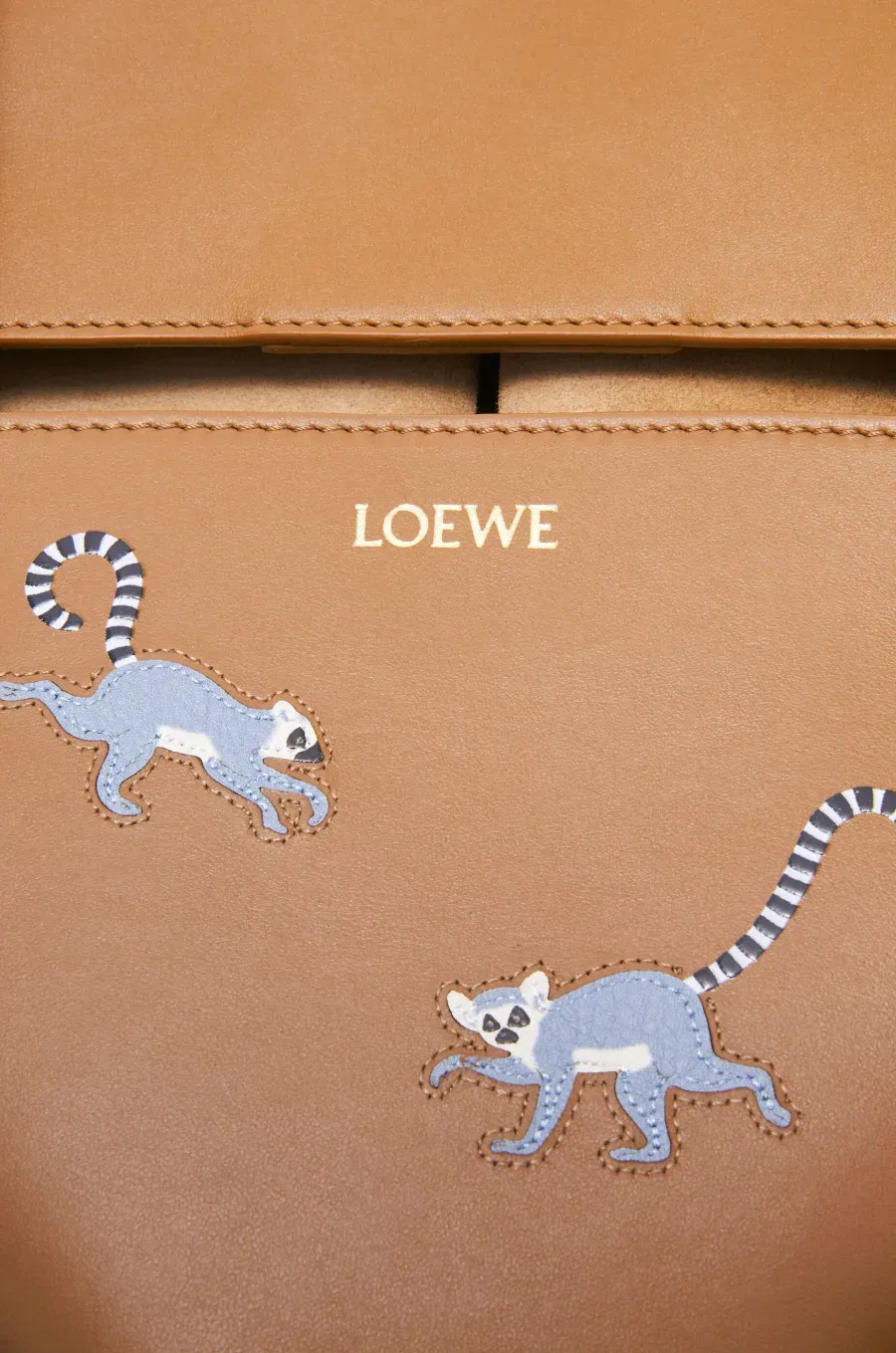 ワオキツネザル パズルフォルド トート（シャイニーカーフ）