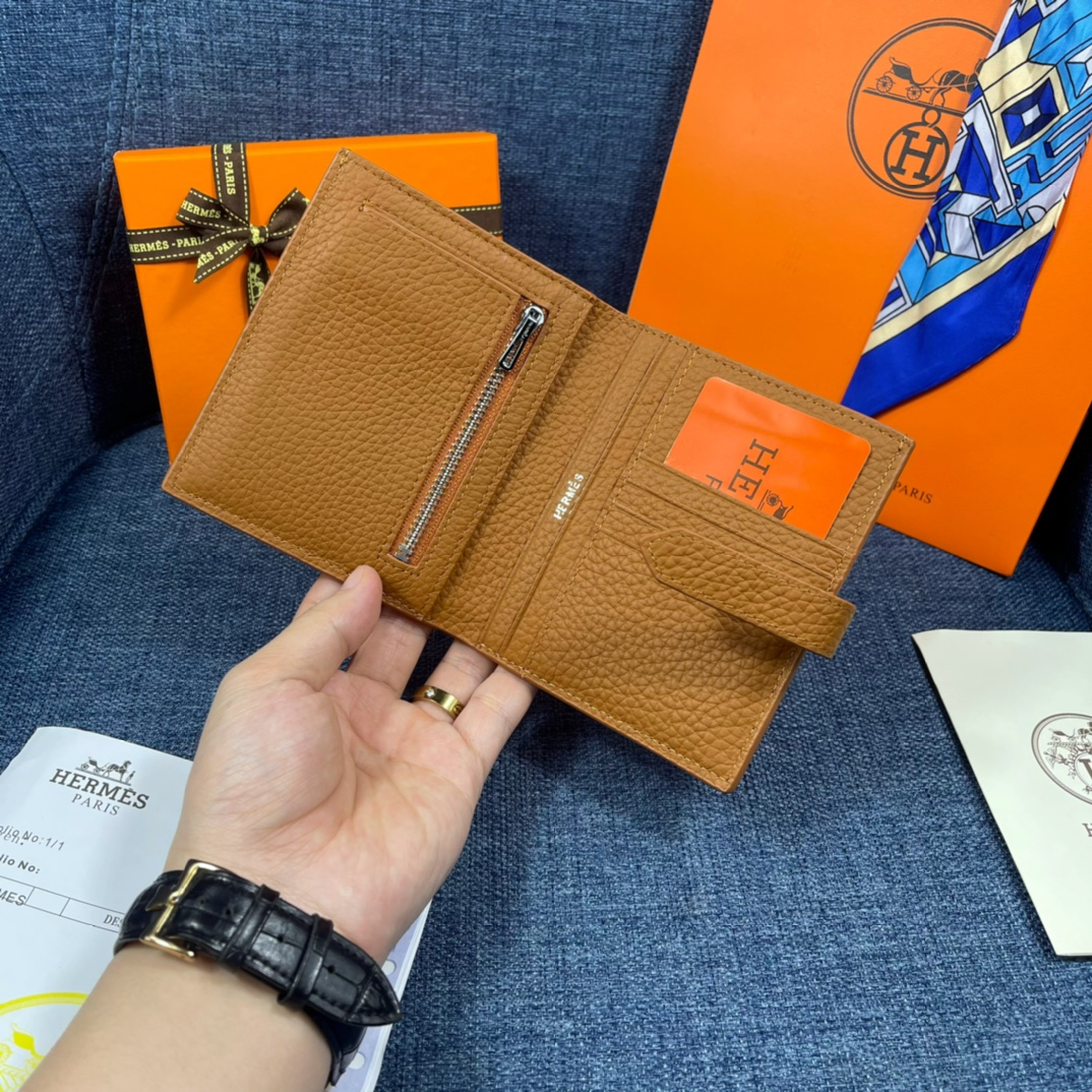 Hermes・レザー コンチネンタルウォレット 財布 折財布