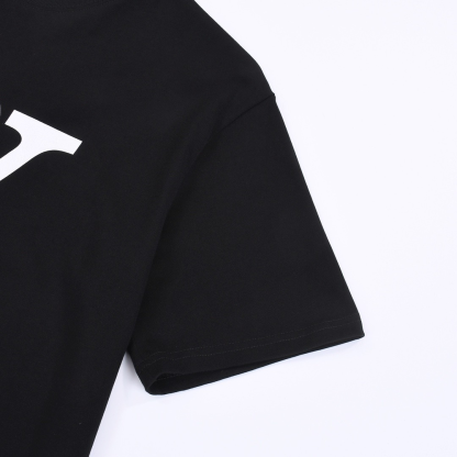 LOUIS VUITTON V字モチーフ＆ミッキーマウスプリント 半袖Tシャツ ブラック