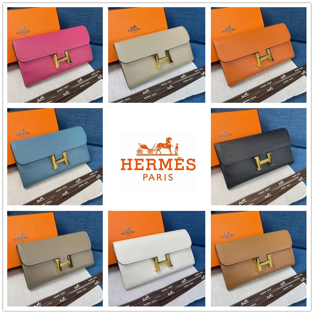 Hermes・レザー コンチネンタルウォレット 財布 折財布