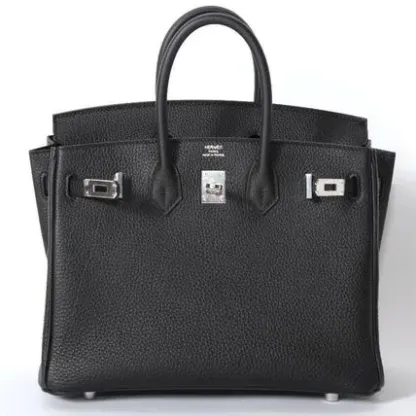 HERMES エルメス バーキン 25cm トゴ ブラック シルバー金具