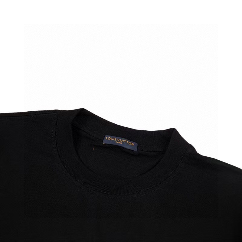 ルイ・ヴィトン ロゴ レタープリント ユニセックス 半袖Tシャツ
