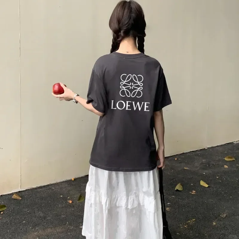 LOEWE『S-3XL』夏必須 型崩れ防止 肌触り最高 リゾートテイスト 大人カジュアル Tシャツ