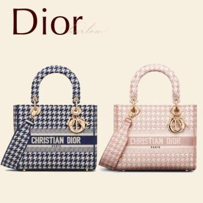 DIOR レディ D-ライト バッグ M 千鳥格子 CD 送料込み 限定