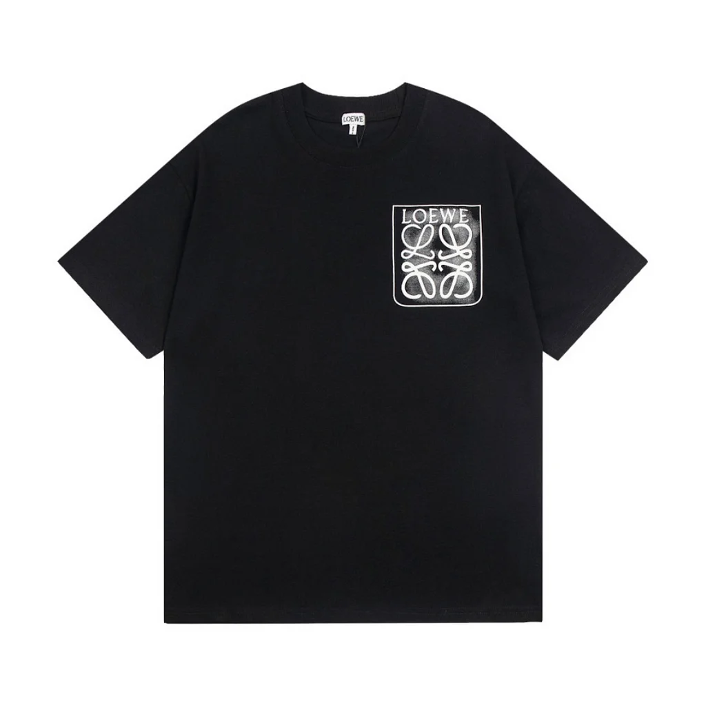 LOEWE『XS-L』話題沸騰中 安定感抜群 新品 キレカジ 刺繍 無地 2色 ゆったり Ｔシャツ