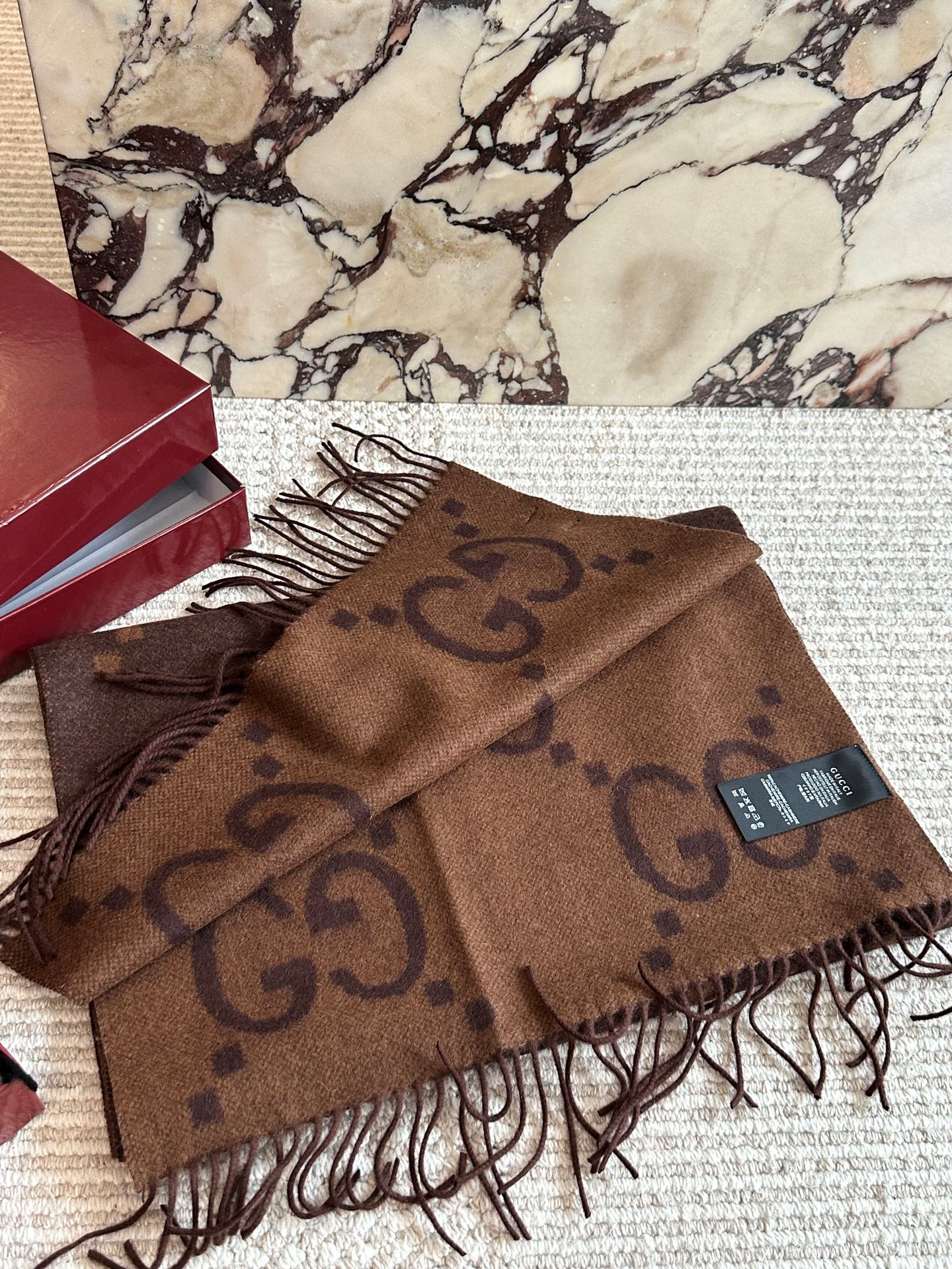 GUCCI マフラー 387574 4G200 ウール ストール