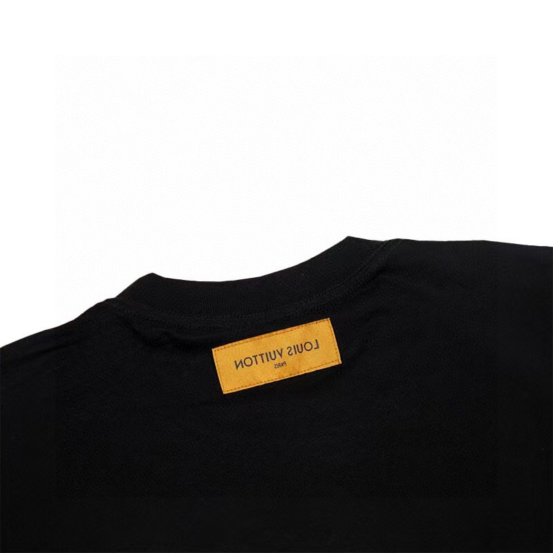 ルイ・ヴィトン ロゴ レタープリント ユニセックス 半袖Tシャツ