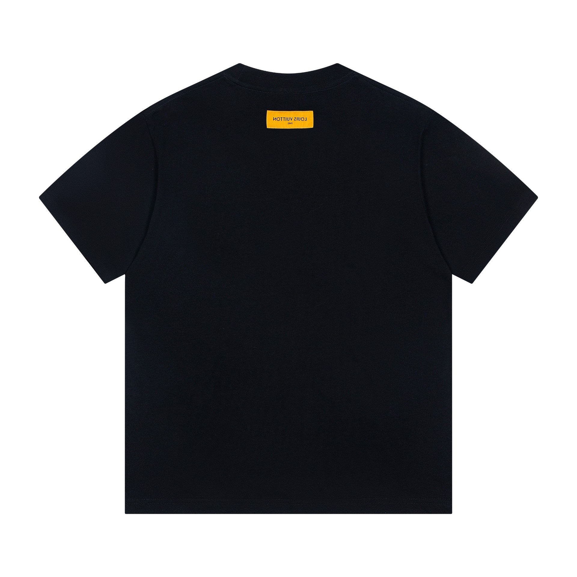 LOUIS VUITTON ルイヴィトン 胸口グラフィックプリント カジュアル丸首ショートスリーブTシャツ