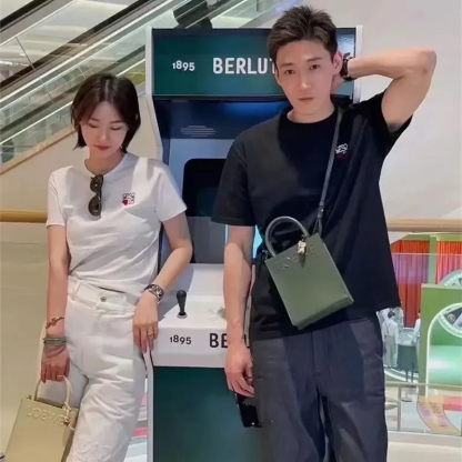 LOEWE【S-4XL】春夏らしい シンプルだからたくさん着まわせる 半袖 Tシャツ