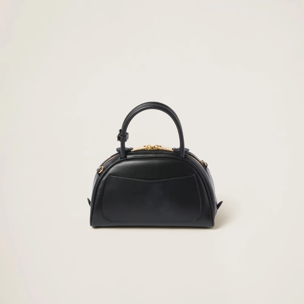 レザー トップハンドルバッグ