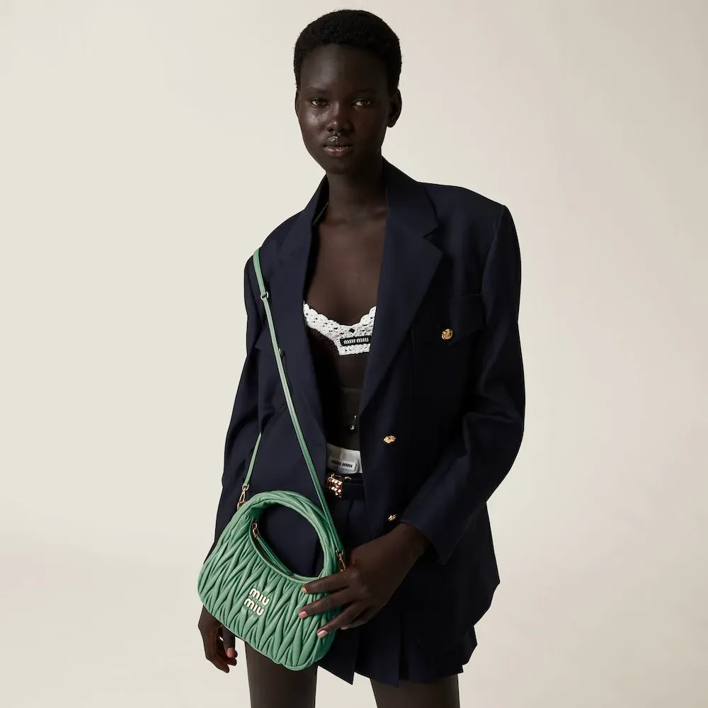 ワンダー マテラッセレザー ホーボーバッグ