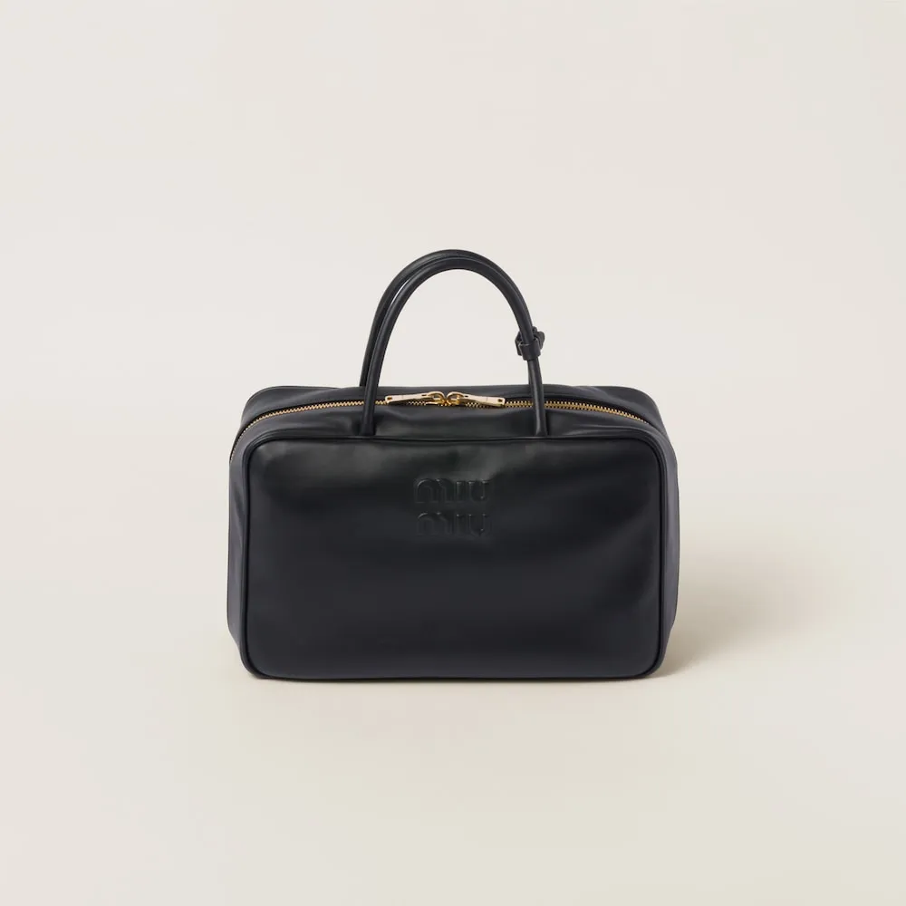 レザー トップハンドルバッグ