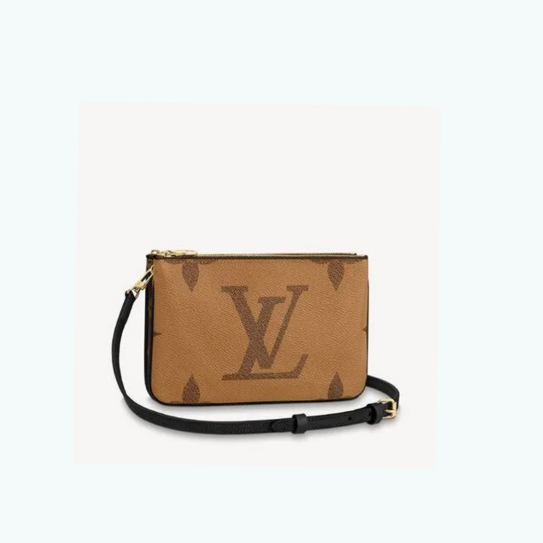 【流行りのミニバック♪大人気】LV ダブルジップポーチ