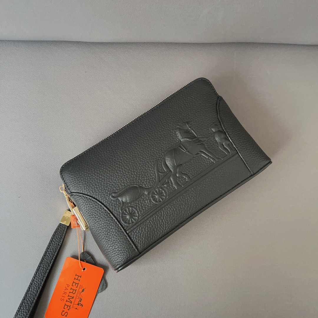 Hermesエルメス・レザークラッチバック