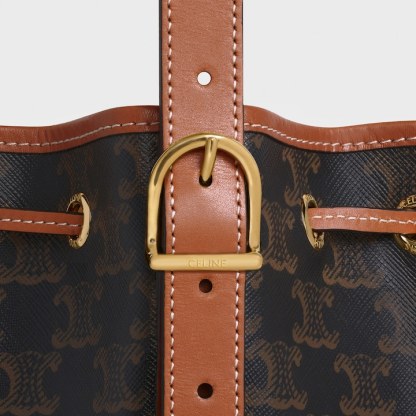 スモール ドローストリング バッグ / トリオンフキャンバス & カーフスキン