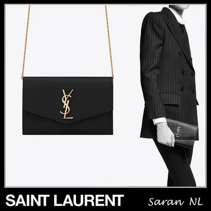 UPTOWNグレインエンボスレザーチェーンウォレット