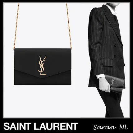 UPTOWNグレインエンボスレザーチェーンウォレット