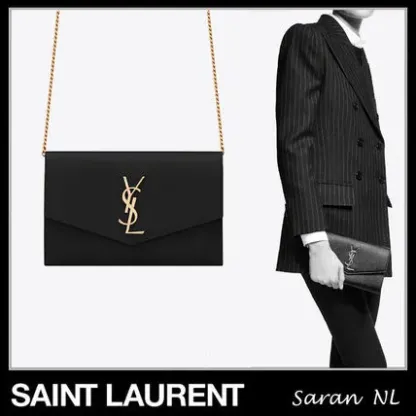 UPTOWNグレインエンボスレザーチェーンウォレット