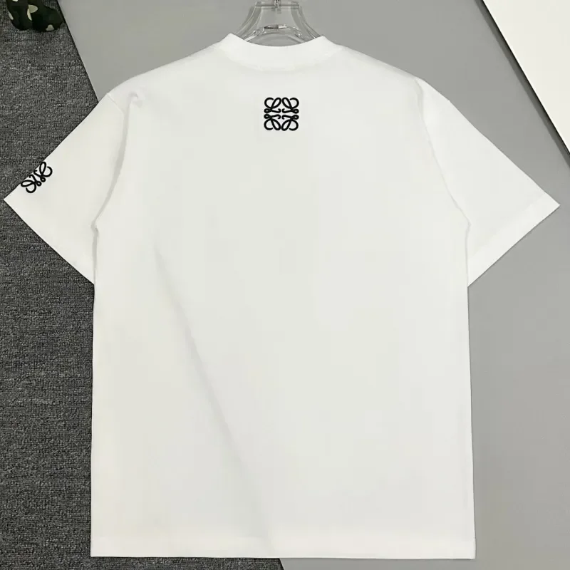 LOEWE『S-4XL』2色選べる 好感度UP 絶対欲しい 柔らかい 目立つ シンプルさ 通気性 刺繍 半袖 Tシ