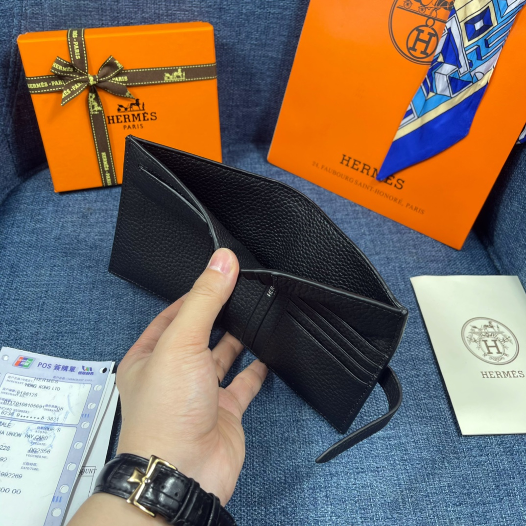 Hermes・レザー コンチネンタルウォレット 財布 折財布