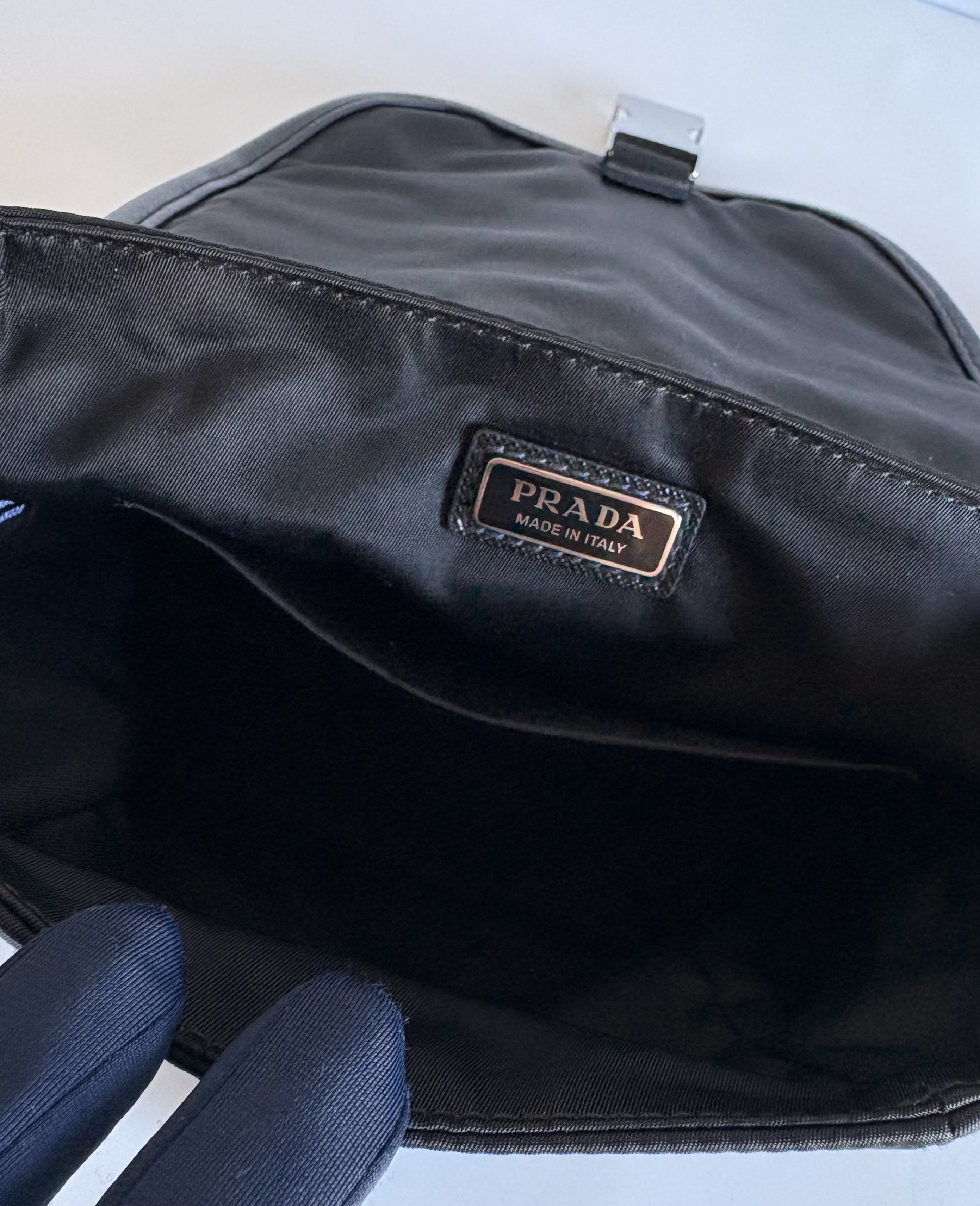 PRADA 2VD070 Re-Nylon xサフィアーノレザー ショルダーバッグ
