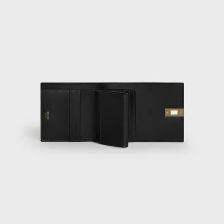 スモール トリフォールドウォレット 16（セーズ） / シャイニーカーフスキン ブラック