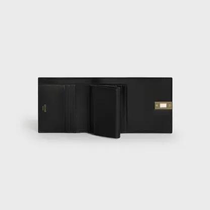 スモール トリフォールドウォレット 16（セーズ） / シャイニーカーフスキン ブラック