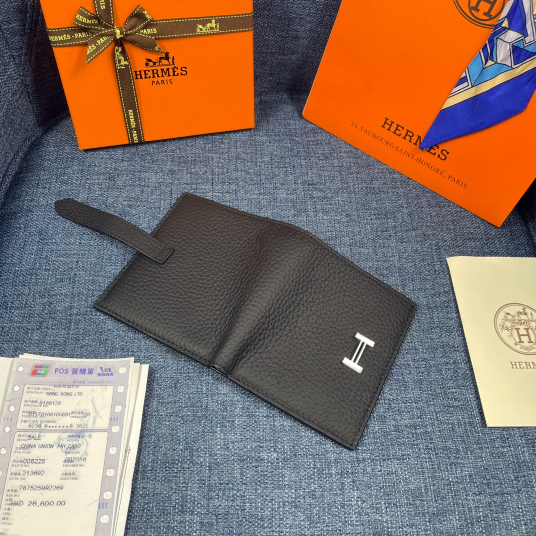Hermes・レザー コンチネンタルウォレット 財布 折財布