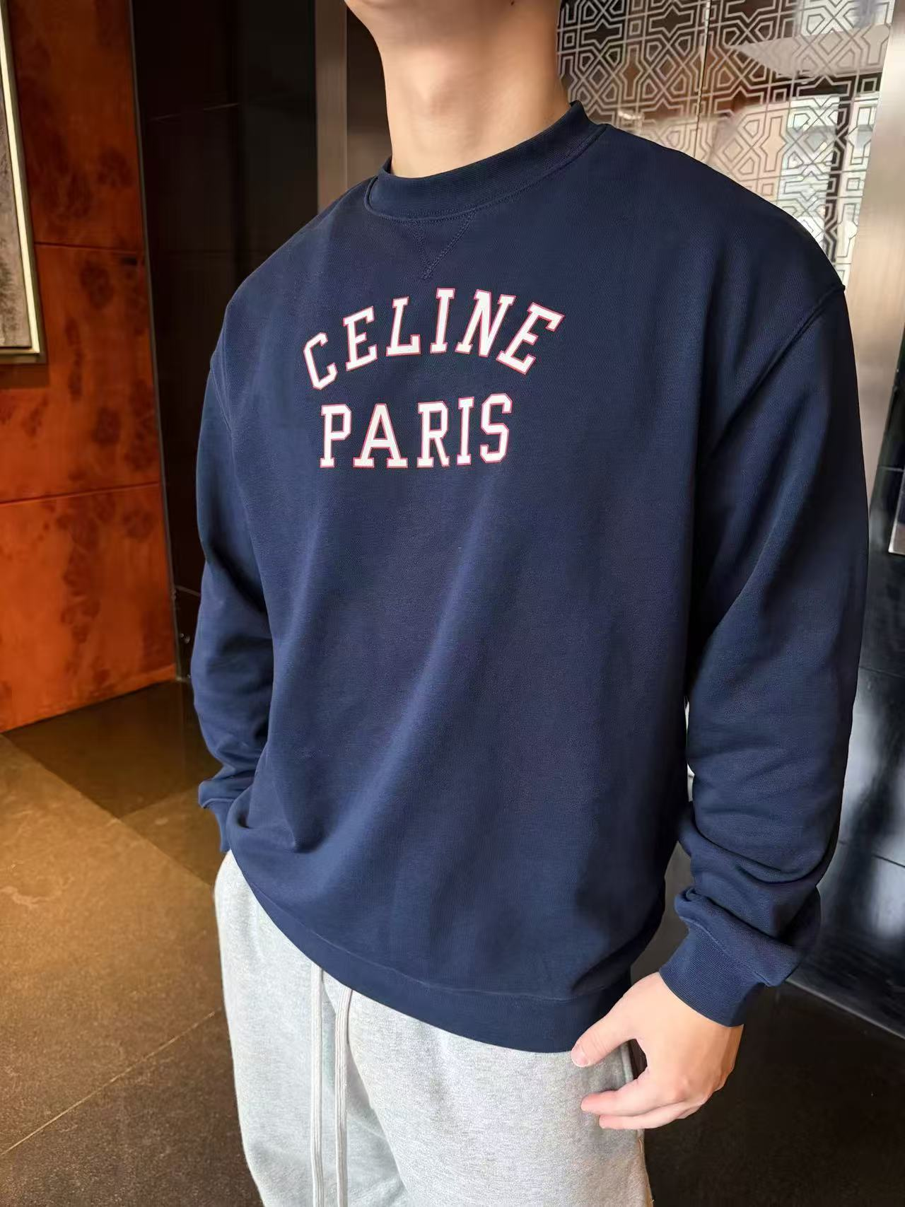 26SS CELINE カシミア クルーネック スウェット