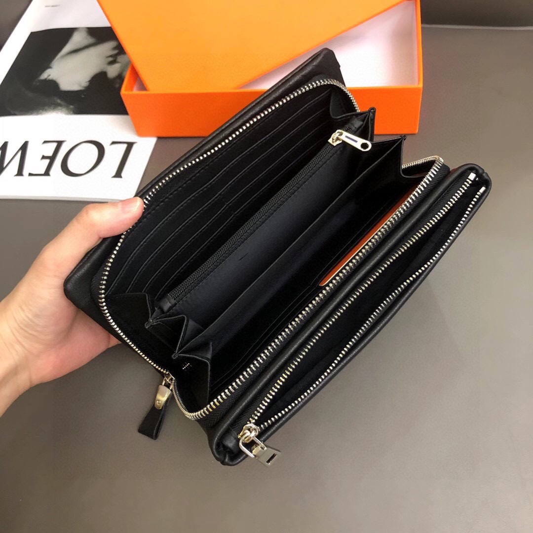 Hermes・レザー コンチネンタルウォレット 財布 折財布