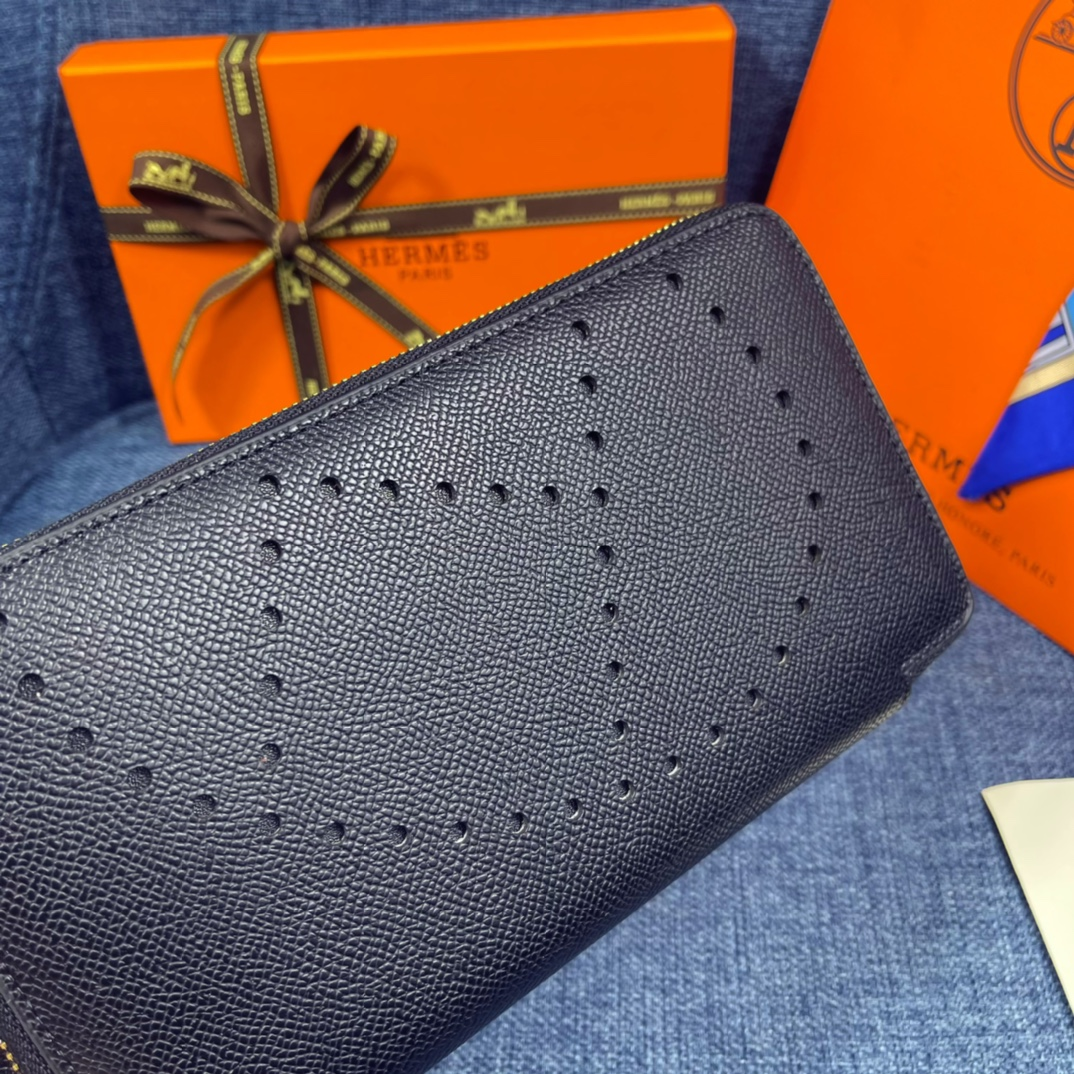 Hermes・レザー コンチネンタルウォレット 財布 折財布