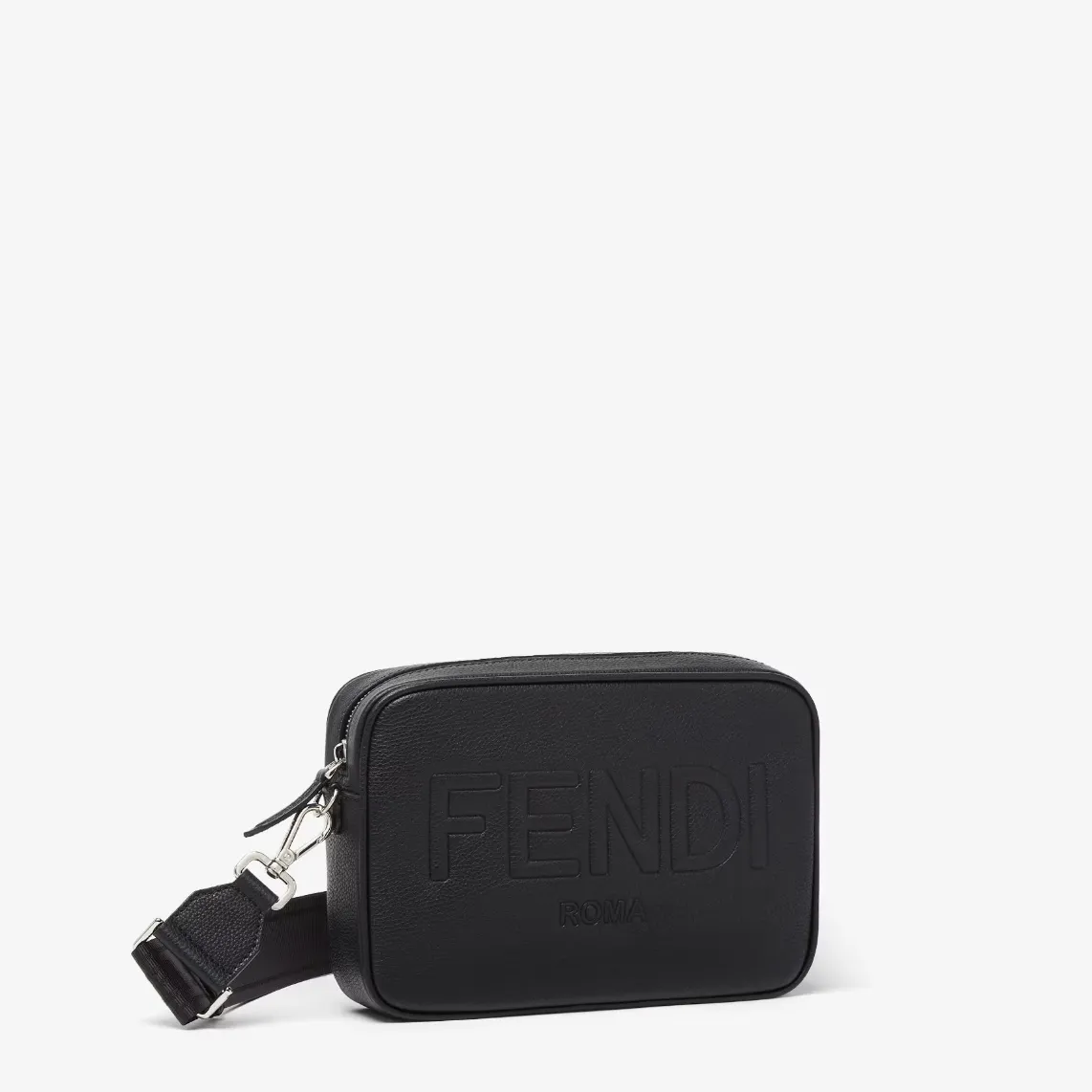◆FENDI ROMAカメラケース ブラックレザーバッグ
