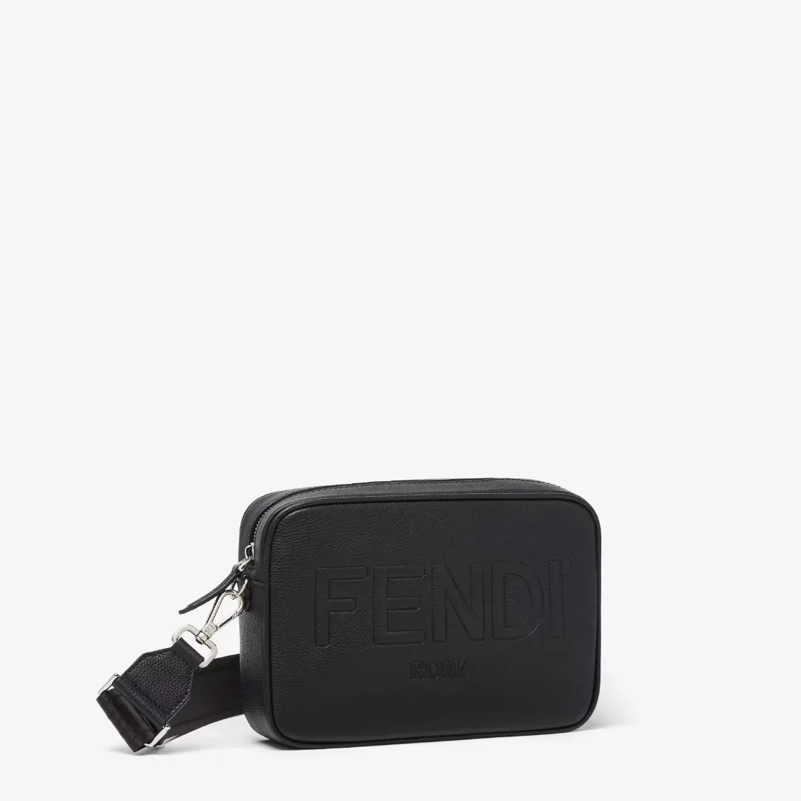◆FENDI ROMAカメラケース ブラックレザーバッグ