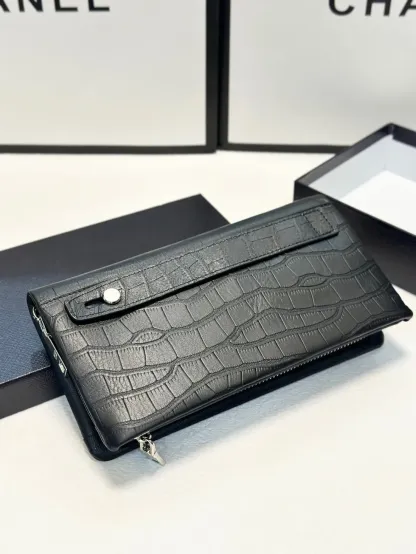 希少◆クロコの高級感◆PRADA ベアン Bearn 長財布