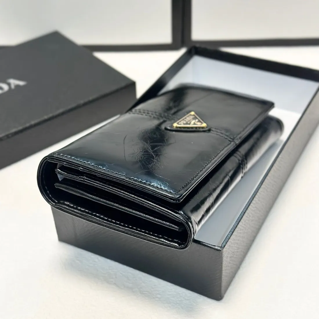 希少◆クロコの高級感◆PRADA ベアン Bearn 長財布