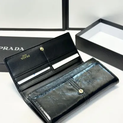 希少◆クロコの高級感◆PRADA ベアン Bearn 長財布