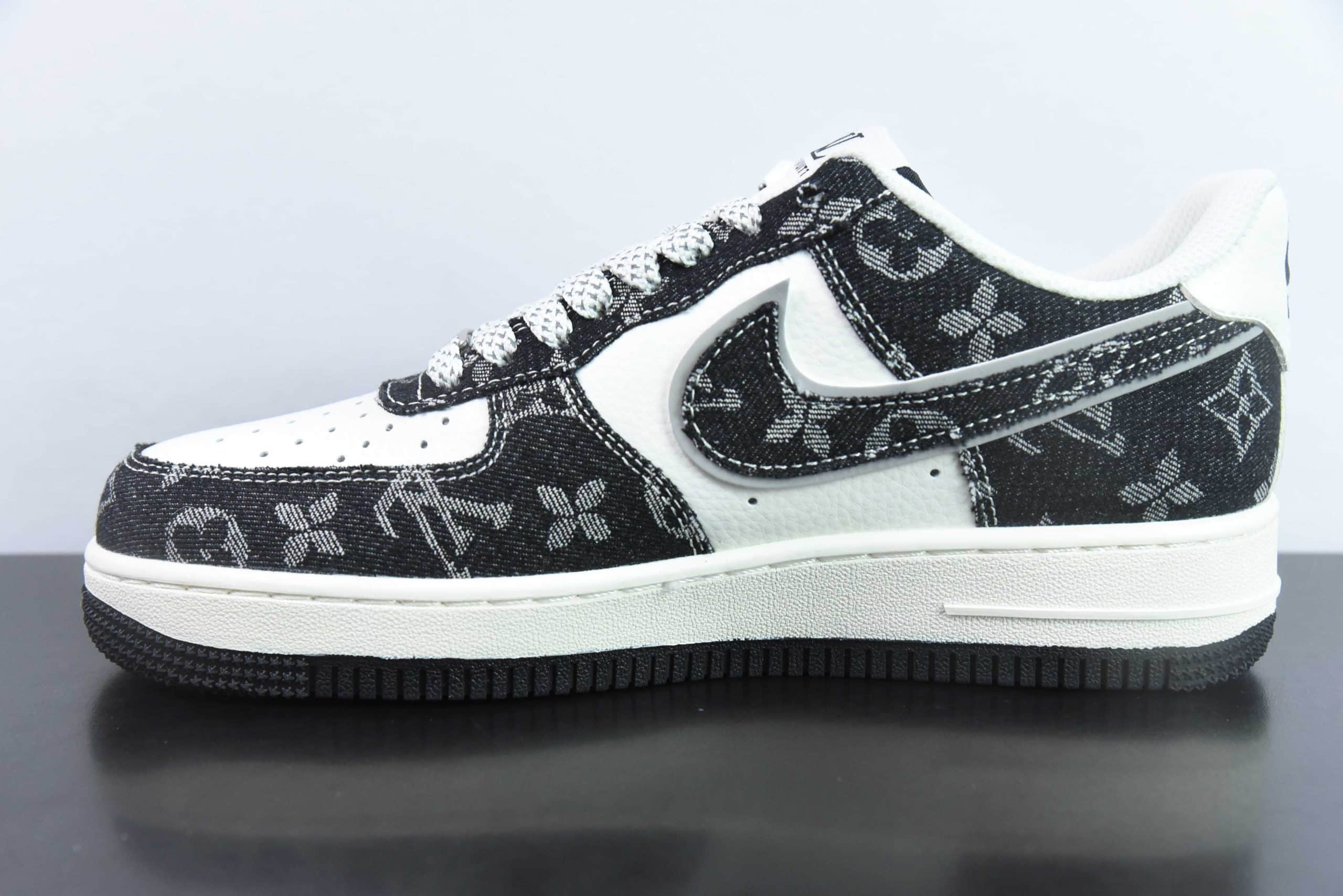 Louis Vuitton × Nike Air Force 1 07 LV8 Low Dark Blue White LV Monogram/Starry Night Black LV Monogram