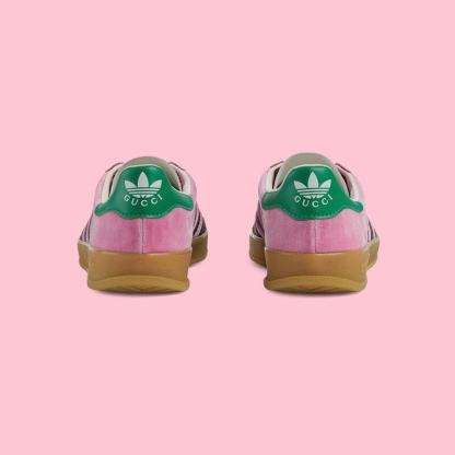 【GUCCI】× ADIDASコラボ GAZELLE スニーカー(ピンク)