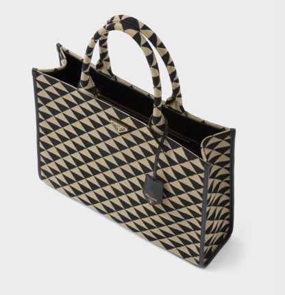 ☆PRADA☆シンボル ジャカード ラージハンドバッグ