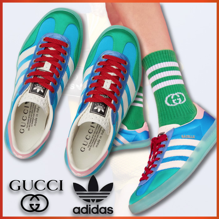 【GUCCI】× ADIDASコラボ GAZELLE スニーカー